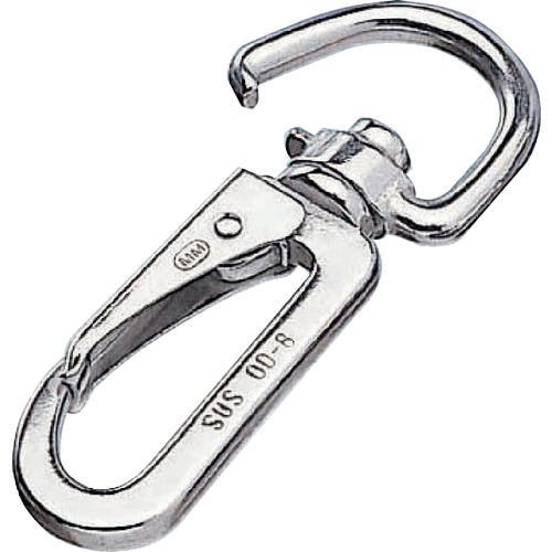 【CAINZ-DASH】水本機械製作所 フック　ステンレス　ナスカンスナップＯＤ型　長さ１０７ｍｍ B-817【別送品】