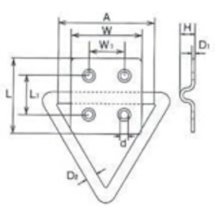 【CAINZ-DASH】水本機械製作所 ステンレス ハンガーユニットTR型 33mm×33mm B-854【別送品】