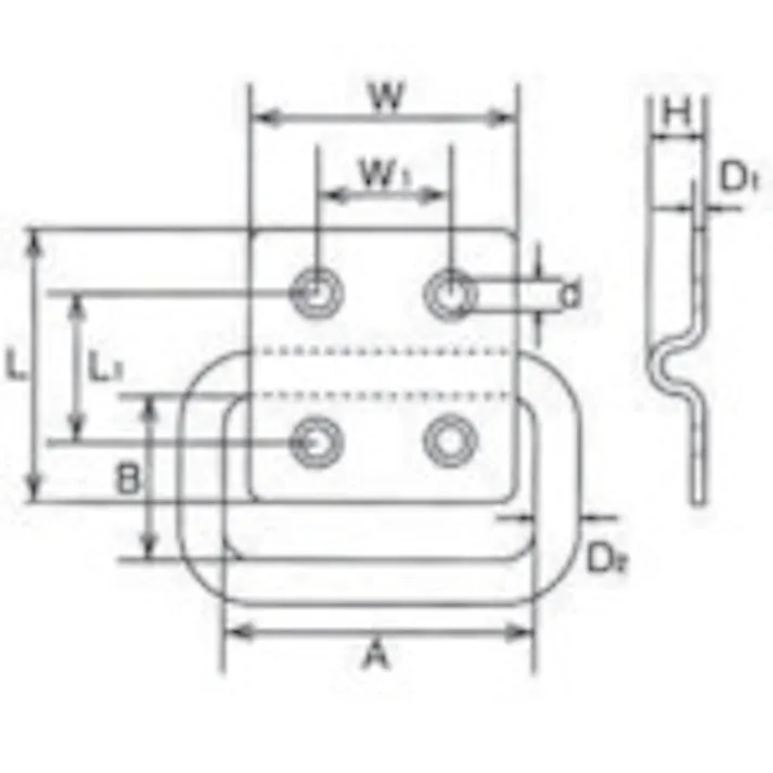 【CAINZ-DASH】水本機械製作所 ステンレス ハンガーユニットSQ型 38mm×38mm B-861【別送品】