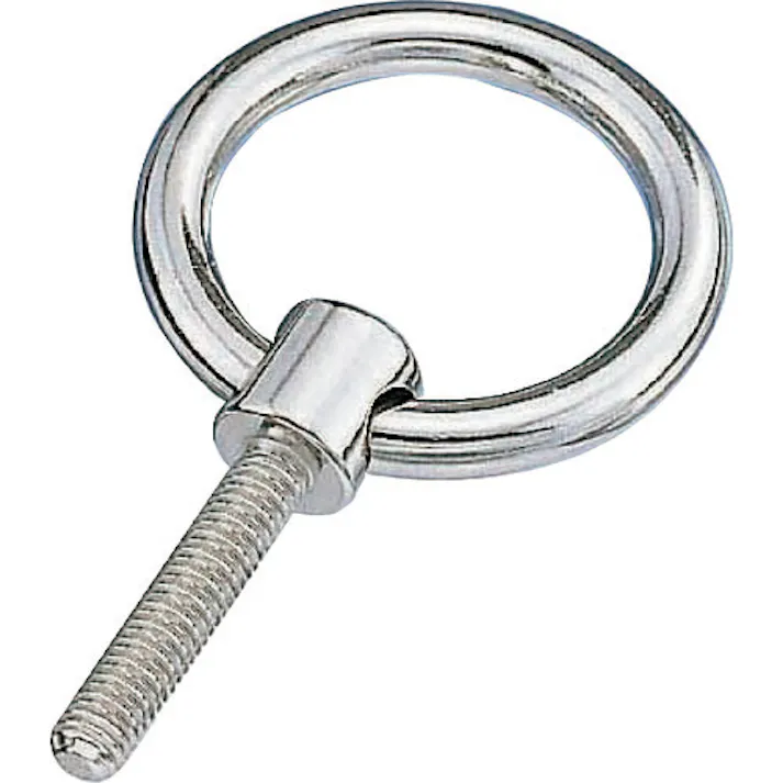 【CAINZ-DASH】水本機械製作所 アイボルト ステンレス つば付リングボルト(ブネジ) 捻子径W-1/4 長さ40mm B-871【別送品】