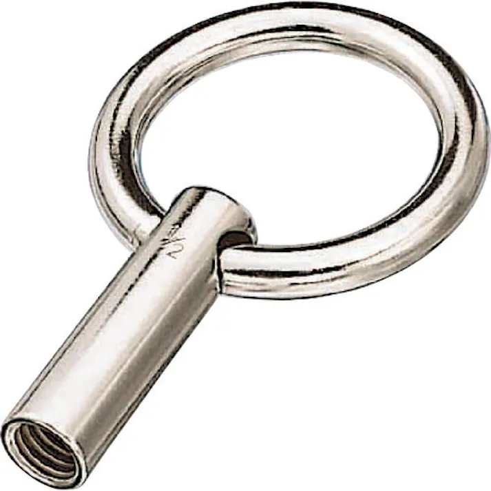 【CAINZ-DASH】水本機械製作所 アイボルト ステンレス リングナット(ブネジ) 捻子径W-1/4 B-997【別送品】