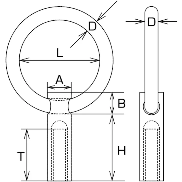 【CAINZ-DASH】水本機械製作所 アイボルト ステンレス リングナット(ブネジ) 捻子径W-5/16 B-998【別送品】