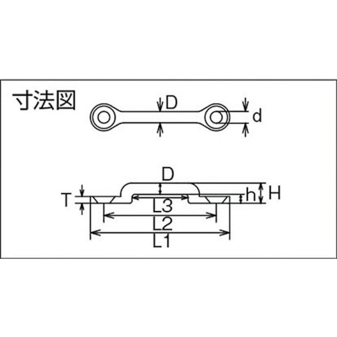 【CAINZ-DASH】水本機械製作所 ステンレス　ローアイストラップ　座ぐりタイプ　線径５ｍｍ　ピッチ５０ｍｍ B-1031【別送品】