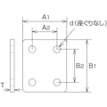 【CAINZ-DASH】水本機械製作所 ステンレス　アイプレート用裏板　４２ｍｍＸ５８ｍｍ B-1397【別送品】