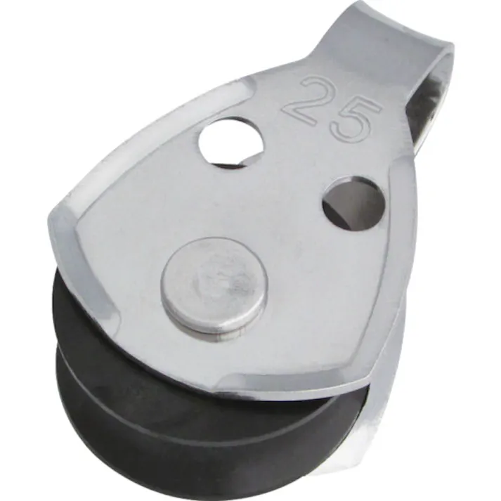 【CAINZ-DASH】水本機械製作所 滑車 ステンレス プーリーブロック 使用ロープ径Φ5~7mm 基本使用荷重0.03t B-1425【別送品】