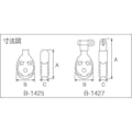 【CAINZ-DASH】水本機械製作所 滑車　ステンレス　プーリーブロック　使用ロープ径Φ８～１０ｍｍ　基本使用荷重０．０５ｔ B-1426【別送品】