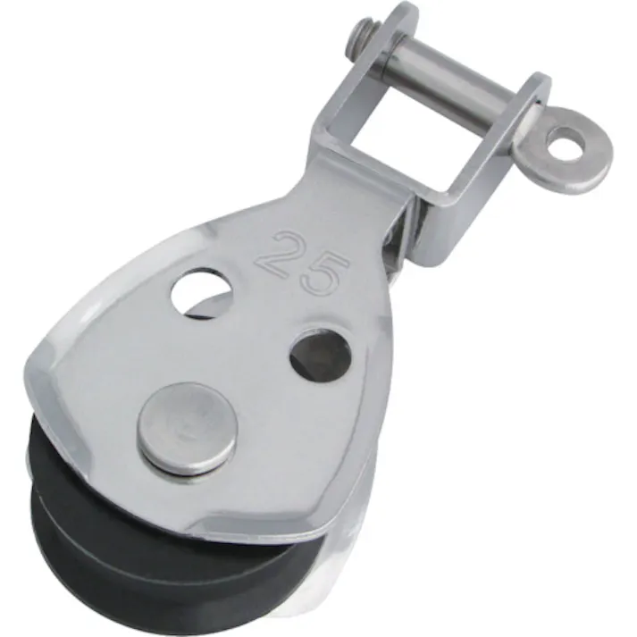 【CAINZ-DASH】水本機械製作所 滑車 ステンレス プーリーブロック 使用ロープ径Φ5~7mm 基本使用荷重0.025t B-1427【別送品】