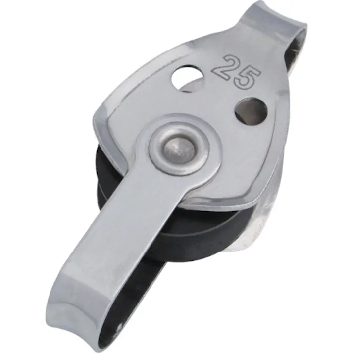 【CAINZ-DASH】水本機械製作所 滑車 ステンレス プーリーブロック 使用ロープ径Φ5~7mm 基本使用荷重0.03t B-1429【別送品】