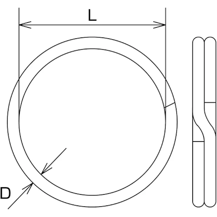 【CAINZ-DASH】水本機械製作所 二重リンク(鉄ニッケルメッキ) 内径20mm (10個入) B-1618【別送品】