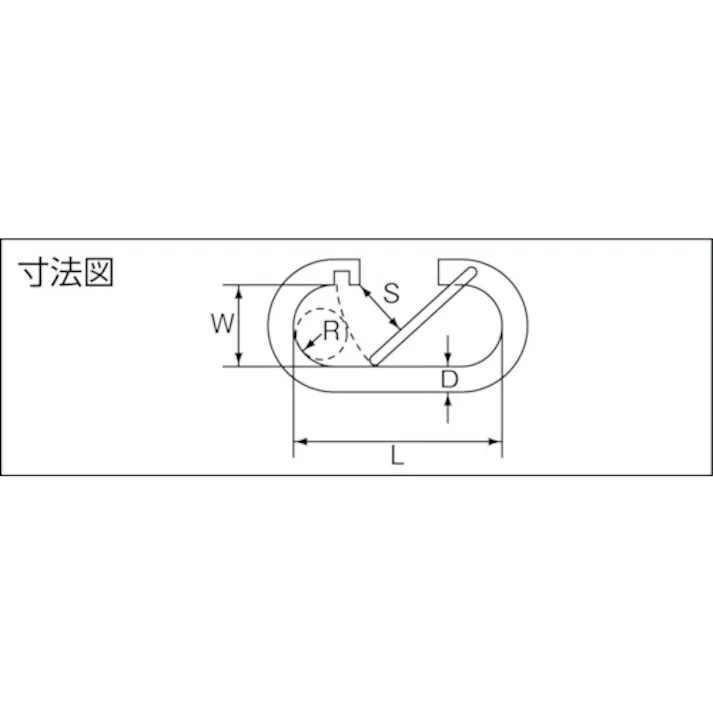 【CAINZ-DASH】水本機械製作所 ステンレス O型フック 線径4mm 長さ30mm B-1942【別送品】