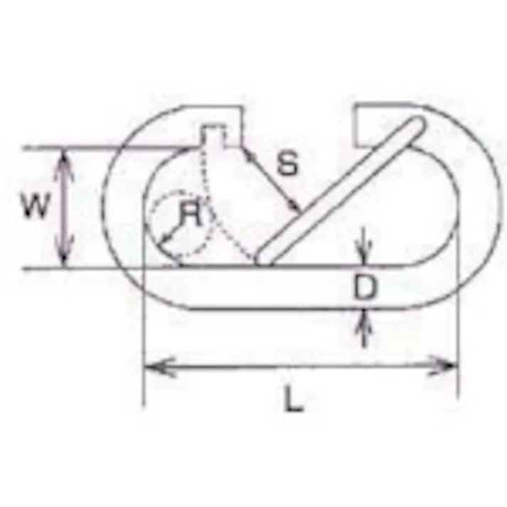 【CAINZ-DASH】水本機械製作所 ステンレス O型フック 線径5mm 長さ41mm B-1943【別送品】