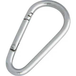 【CAINZ-DASH】水本機械製作所 ステンレス ナス型カラビナ(環なし) 線径4mm 長さ45mm B-1973【別送品】