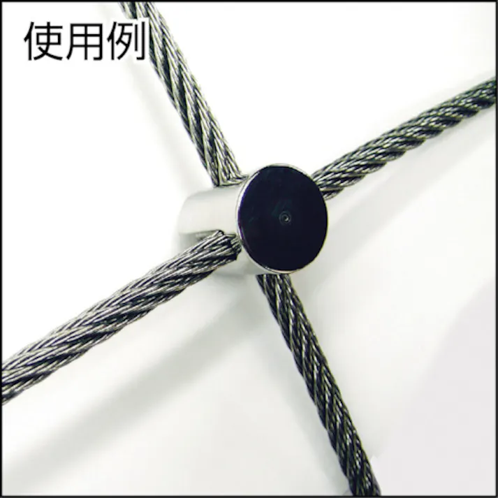 【CAINZ-DASH】水本機械製作所 ワイヤクリップ ステンレス ダブルクリップ 適合ワイヤー径4mm B-2144【別送品】