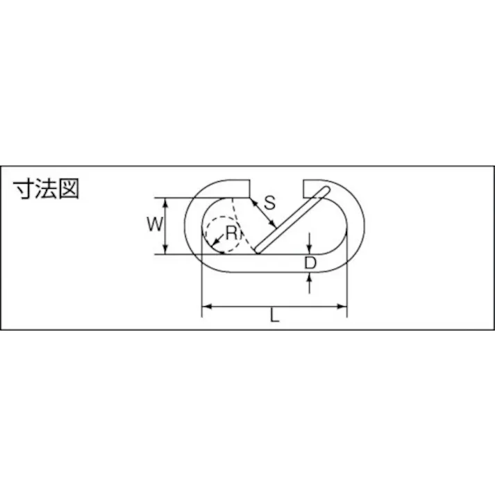 【CAINZ-DASH】水本機械製作所 ステンレス O型フック(ロープ用) 線径2mm 長さ15mm B-2179【別送品】