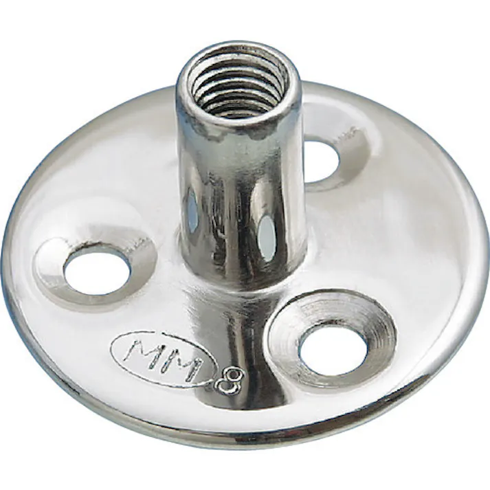 【CAINZ-DASH】水本機械製作所 吊金具(ビス止めタイプ) ステンレス パッドナット 捻子径M-8 B-2183【別送品】