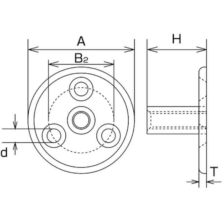 【CAINZ-DASH】水本機械製作所 吊金具(ビス止めタイプ) ステンレス パッドナット 捻子径M-10 B-2184【別送品】