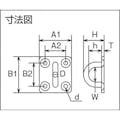 【CAINZ-DASH】水本機械製作所 ステンレス　アイプレート　２５×２８ｍｍ B-2188【別送品】