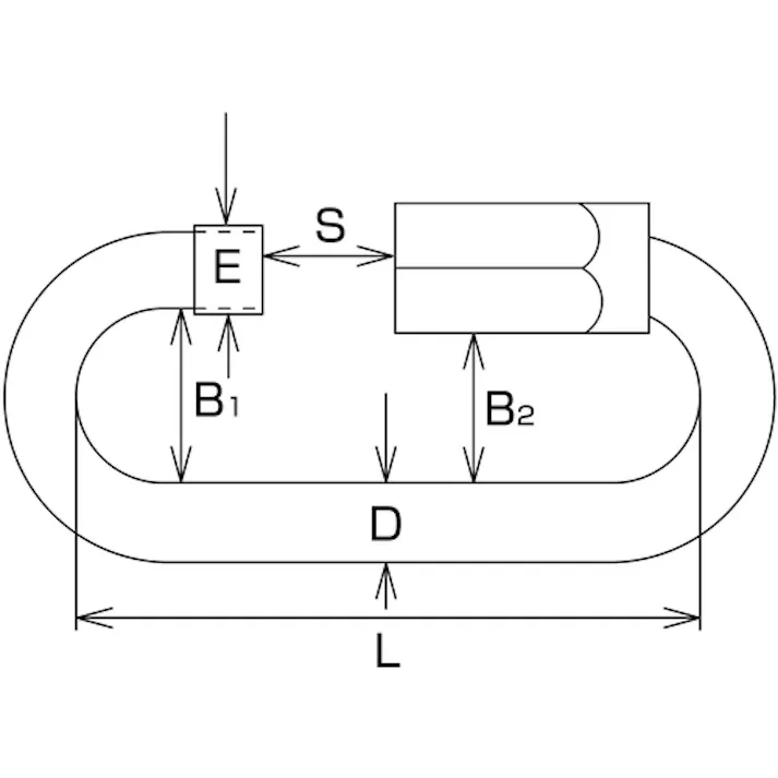 【CAINZ-DASH】水本機械製作所 ステンレス リングキャッチ SUS316 線径3mm 長さ29mm B-2300【別送品】