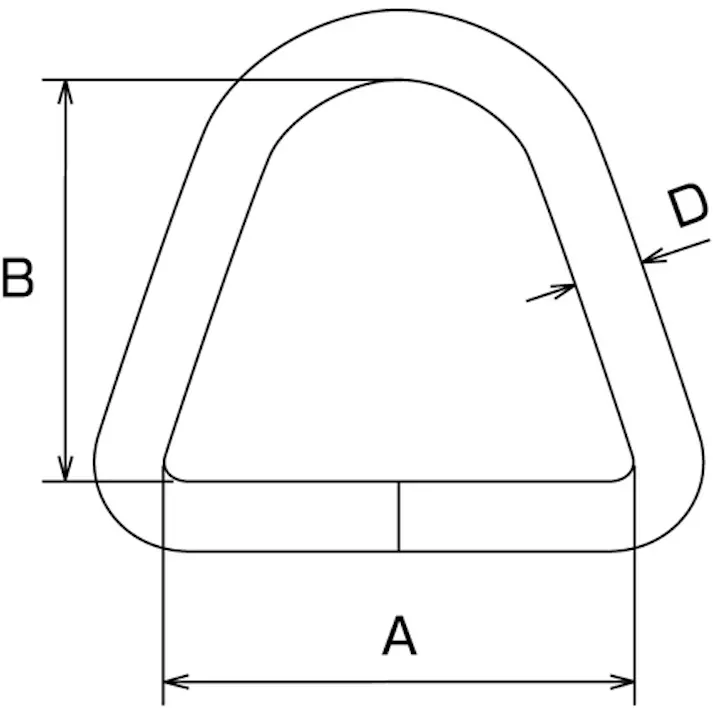 【CAINZ-DASH】水本機械製作所 ステンレス DリンクRDS 線径7mm 内幅27mm B-2494【別送品】