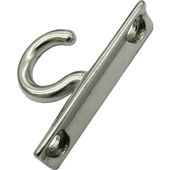 【CAINZ-DASH】水本機械製作所 吊金具(ビス止めタイプ) ステンレス プレートフック縦型 線径5mm B-2590【別送品】