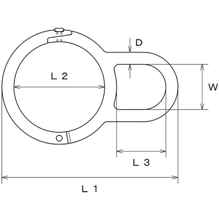 【CAINZ-DASH】水本機械製作所 ステンレス パイプキャッチ 線径8mm 内径80mm (1個入) B-2697【別送品】
