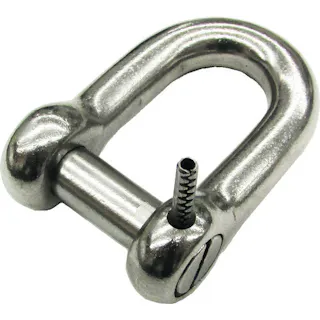 【CAINZ-DASH】水本機械製作所 ステンレス ピン止め沈みシャックル 呼び9mm 使用荷重2.94kN B-2712【別送品】