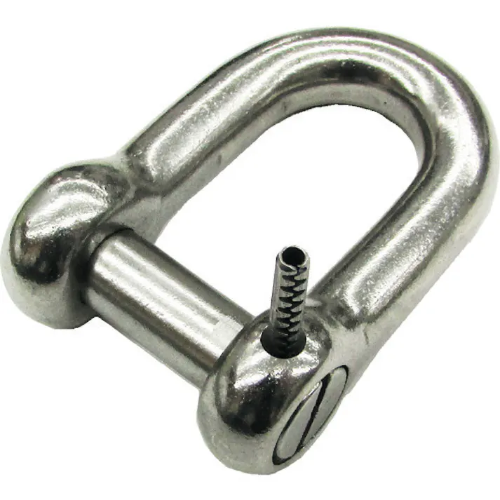 【CAINZ-DASH】水本機械製作所 ステンレス ピン止め沈みシャックル 呼び12mm 使用荷重4.12kN B-2714【別送品】