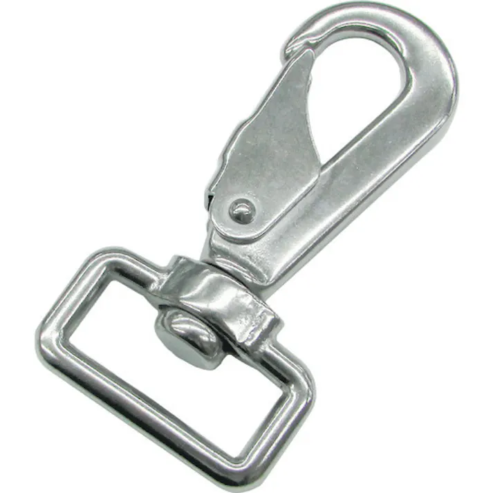 【CAINZ-DASH】水本機械製作所 ステンレス スイベルベルトスナップ 線径5mm 長さ80mm (1袋入) B-2758【別送品】