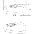 【CAINZ-DASH】水本機械製作所 ステンレス　ドロップリング　線径８ｍｍ　長さ８１ｍｍ　（１個入） B-2824【別送品】