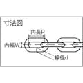 【CAINZ-DASH】水本機械製作所 ステンレス　スーパーデフチェーン　０．６ｍ　使用荷重０．２ｋＮ D-105【別送品】