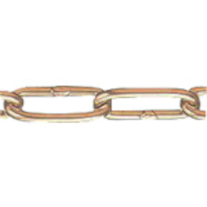 【CAINZ-DASH】水本機械製作所 黄銅チェーン 30m 線径5mm BR-5【別送品】