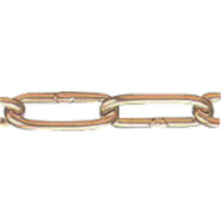 【CAINZ-DASH】水本機械製作所 黄銅チェーン 30m 線径2.5mm BR-2.5【別送品】