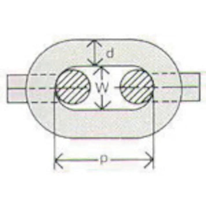 【CAINZ-DASH】水本機械製作所 黄銅チェーン 30m 線径2.5mm BR-2.5【別送品】
