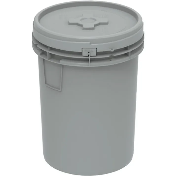 【CAINZ-DASH】三甲 ペール容器 701254 サンペール#48 フタ ライトグレー 70125400GL802【別送品】