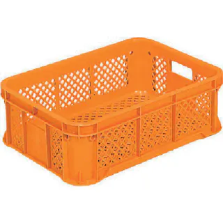 【CAINZ-DASH】三甲 スタッキングコンテナー 102401 サンテナーB#25オレンジ SK-B25-OR【別送品】