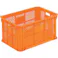 【CAINZ-DASH】三甲 スタッキングコンテナー 106900 サンテナーB#80オレンジ SK-B80-OR【別送品】