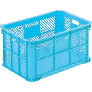 【CAINZ-DASH】三甲 スタッキングコンテナー 106900 サンテナーB#80ライトブルー SK-B80-BL【別送品】