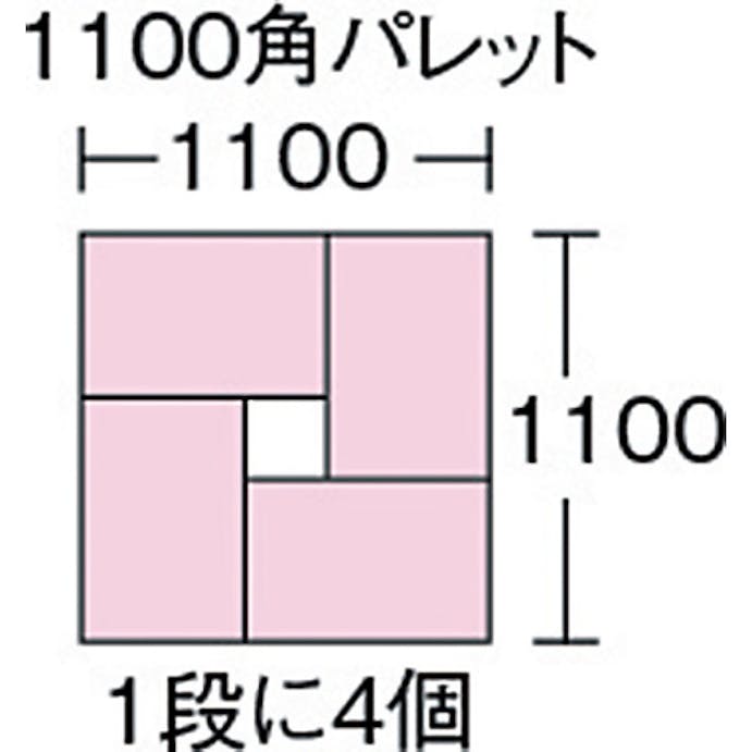 【CAINZ-DASH】三甲 ＴＰ規格折りたたみコンテナー　５５６７００　ＴＰＯー３４３ライトグレー SK-TPO343-GLL【別送品】