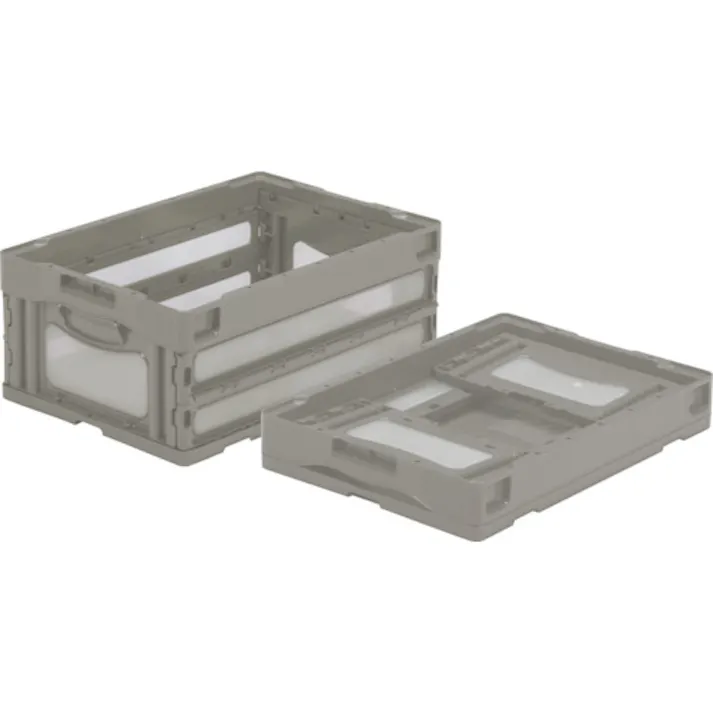 【CAINZ-DASH】三甲 折りたたみコンテナー 559050 マドコンO-30B ライトグレー SKO-O-30B-GLL【別送品】