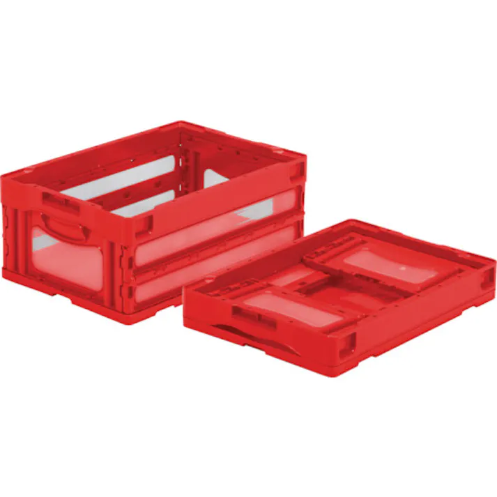 【CAINZ-DASH】三甲 折りたたみコンテナー 559050 マドコンO-30Bレッド SKO-O-30B-RE【別送品】