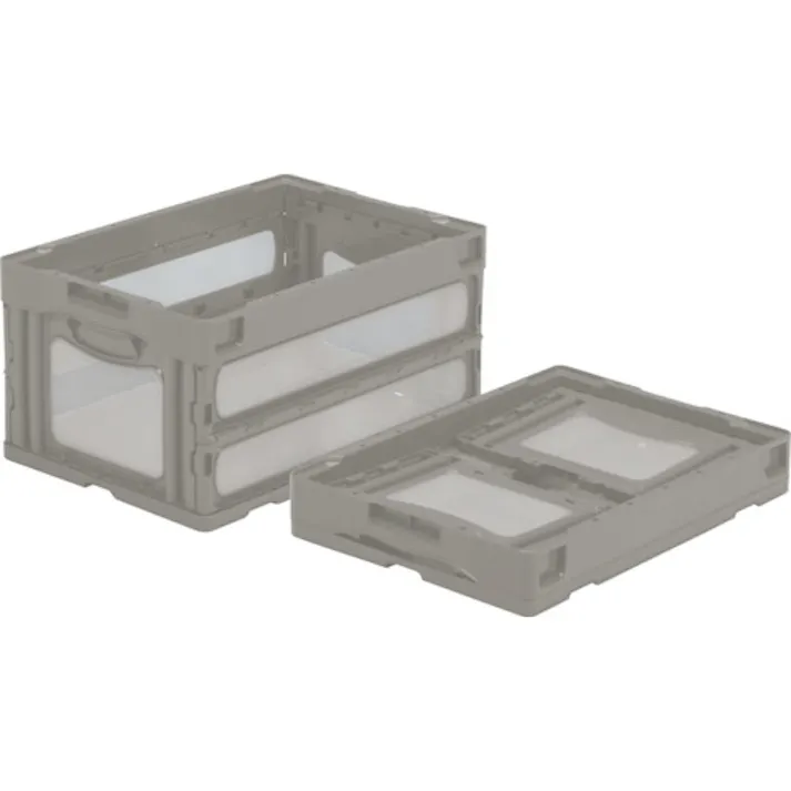 【CAINZ-DASH】三甲 折りたたみコンテナー 559040 マドコンO-40B ライトグレー SKO-O-40B-GLL【別送品】