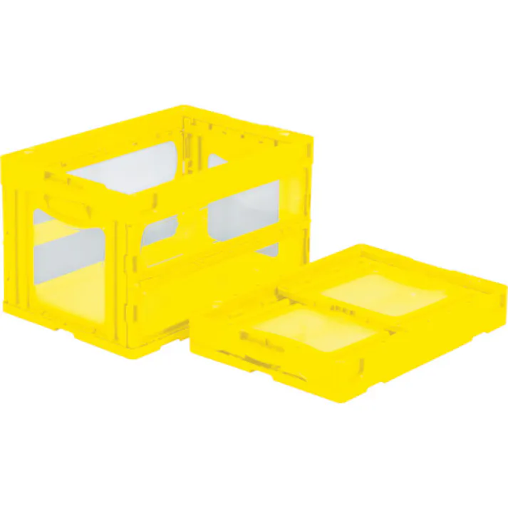 【CAINZ-DASH】三甲 折りたたみコンテナー 559010 マドコンO-50Bブラウン SKO-O-50B-BR【別送品】