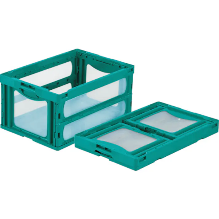 【CAINZ-DASH】三甲 折りたたみコンテナー 559070 マドコンO-75Bブルー SKO-O-75B-BL【別送品】