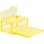 【CAINZ-DASH】三甲 フタ一体型折りたたみコンテナー　５５９１５０　マドコンライトＣ－４０Ｂイエロー SKMLO-C-40B-YE【別送品】