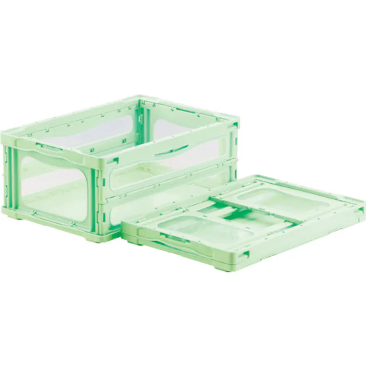 【CAINZ-DASH】三甲 折りたたみコンテナー 559140 マドコンライトO-30Bグリーン SKMLO-O-30B-GR【別送品】