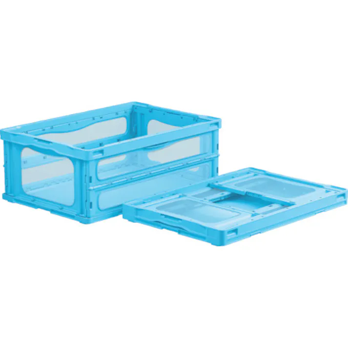 【CAINZ-DASH】三甲 折りたたみコンテナー 559210 マドコンライトO-55Bブルー SKMLO-O-55B-BL【別送品】