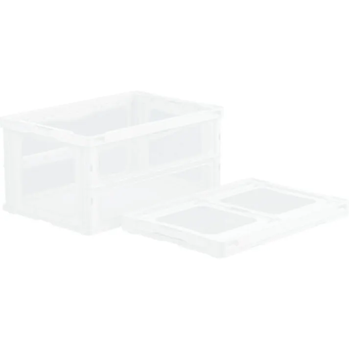 【CAINZ-DASH】三甲 折りたたみコンテナー 559190 マドコンライトO-75Bホワイト SKMLO-O-75B-WH【別送品】