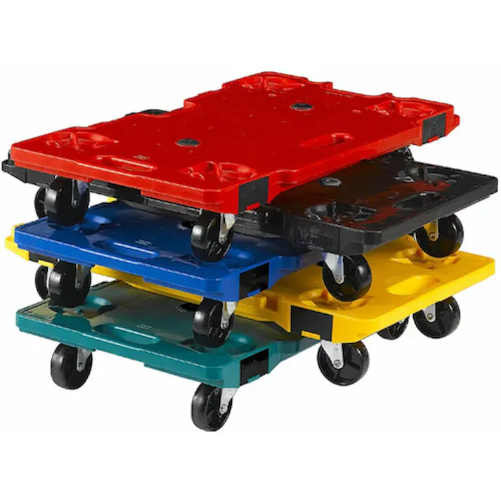 【CAINZ-DASH】三甲 樹脂製平台車 802462 サンキャリー6839 ブラック SK-6839-BK【別送品】