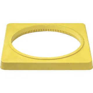 【CAINZ-DASH】三甲 樹脂製カラーコーンベット(2.0kg) 8Y0081 黄 8Y0081【別送品】