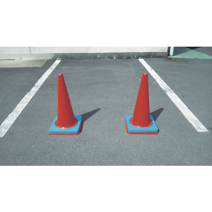 【CAINZ-DASH】三甲 樹脂製カラーコーンベット(2.0kg) 8Y0079 赤 8Y0079【別送品】